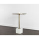 Kata White Marble Bar Table
